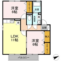 リベロハイツの物件間取画像